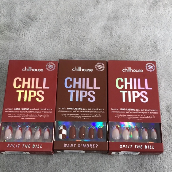3 Boxes of Chillhouse Nail Tips New - Picture 1 of 6